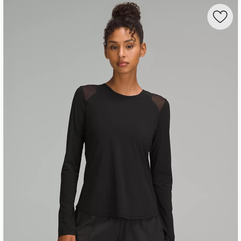 Lululemon black sculpture long-sleeve shirt size 4 NWT